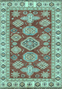 Abstract Light Blue Modern Rug, abs3838lblu