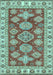 Abstract Light Blue Modern Rug, abs3838lblu