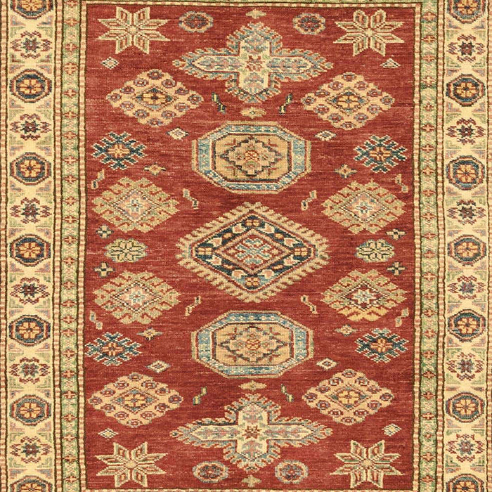 Machine Washable Abstract Red Rug, wshabs3838