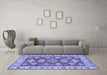 Machine Washable Abstract Blue Modern Rug in a Living Room, wshabs3838blu