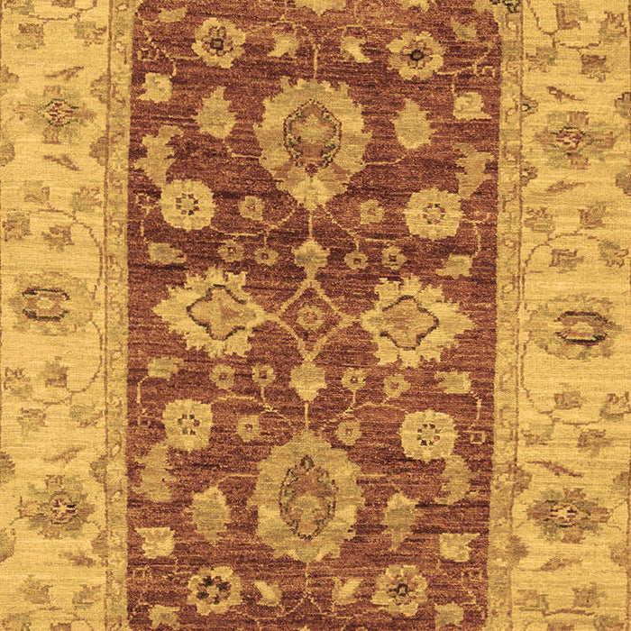 Machine Washable Oriental Brown Traditional Rug, wshabs3839brn