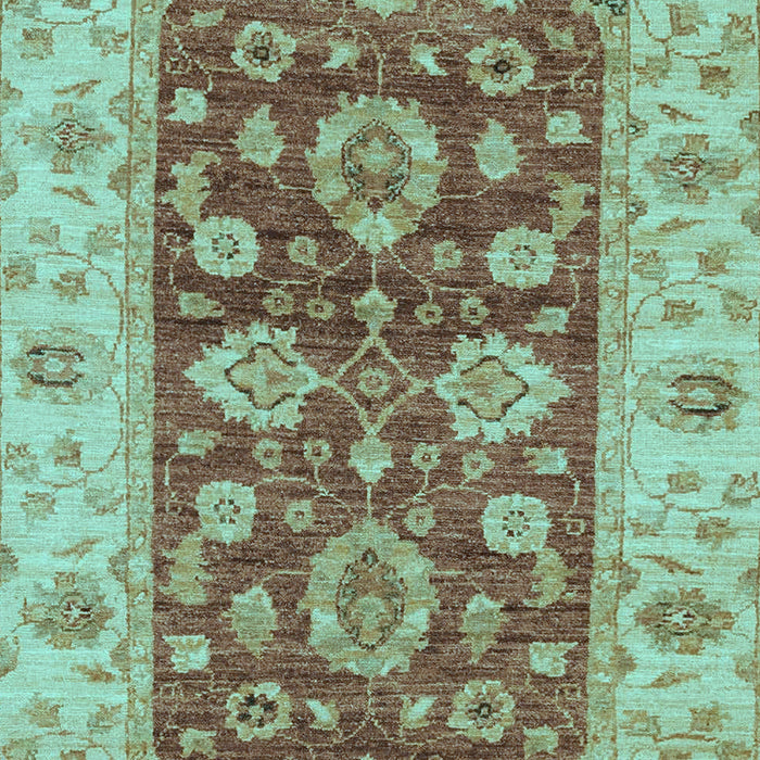Machine Washable Oriental Light Blue Traditional Rug, wshabs3839lblu