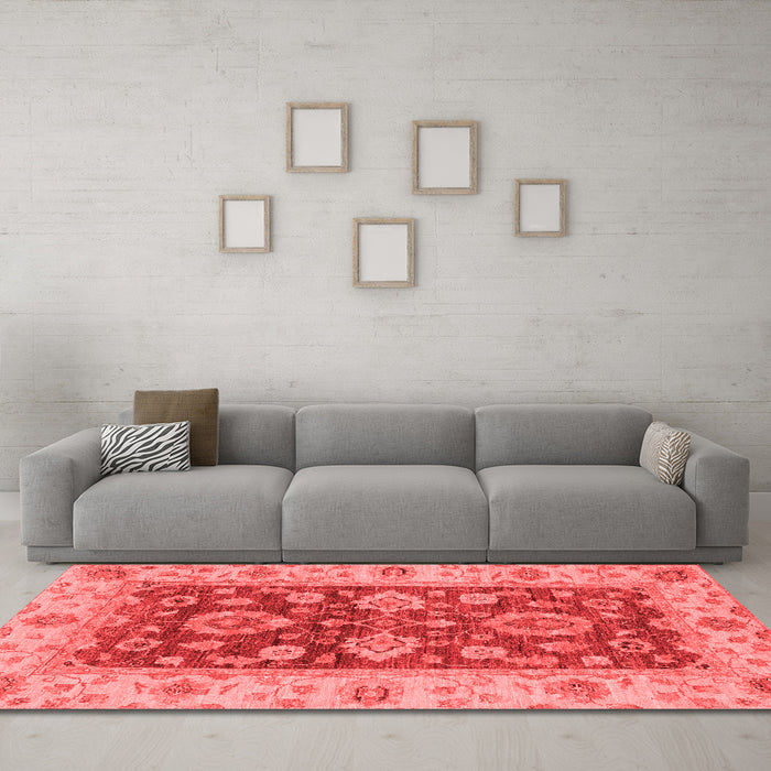 Traditional Red Washable Rugs