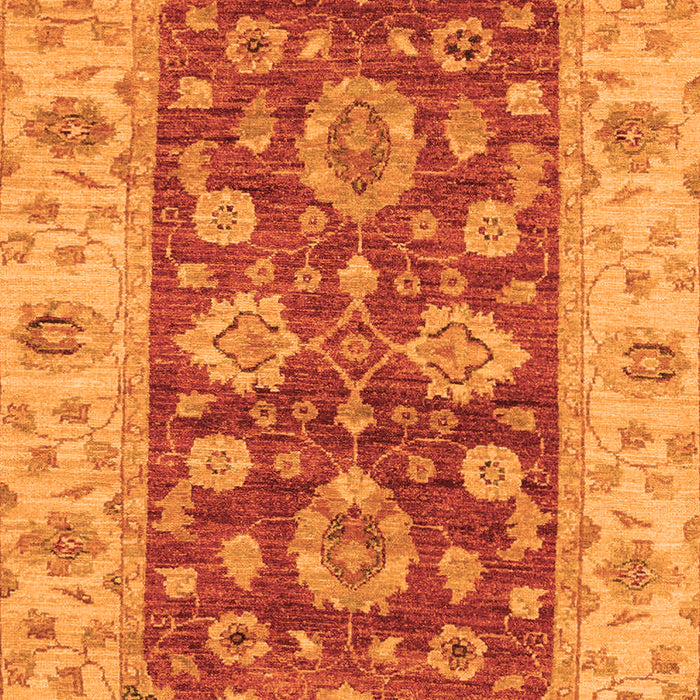 Machine Washable Oriental Orange Traditional Area Rugs, wshabs3839org