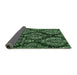 Sideview of Abstract Emerald Green Modern Rug, abs383emgrn