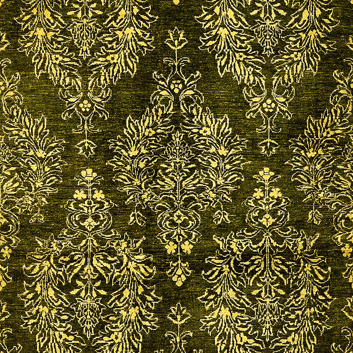 Abstract Yellow Modern Rug, abs383yw