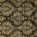 Square Abstract Brown Modern Rug, abs383brn