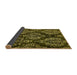 Sideview of Abstract Yellow Modern Rug, abs383yw