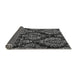 Sideview of Abstract Gray Modern Rug, abs383gry