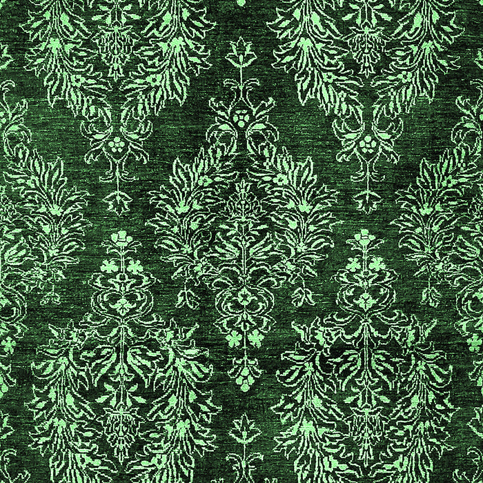 Machine Washable Abstract Emerald Green Modern Area Rugs, wshabs383emgrn