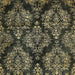 Square Abstract Brown Modern Rug, abs383