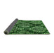 Sideview of Abstract Green Modern Rug, abs383grn