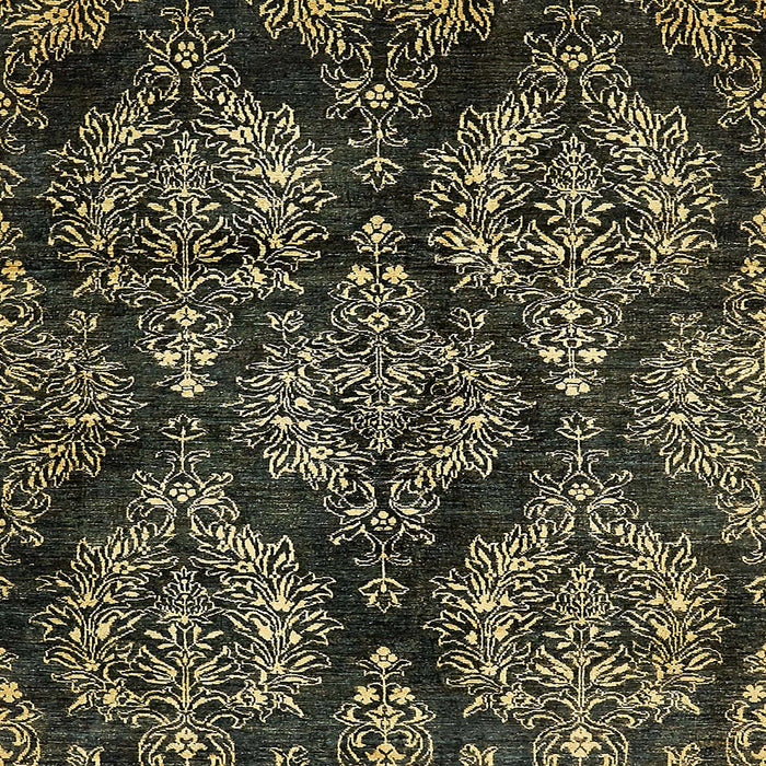 Square Machine Washable Abstract Brown Rug, wshabs383