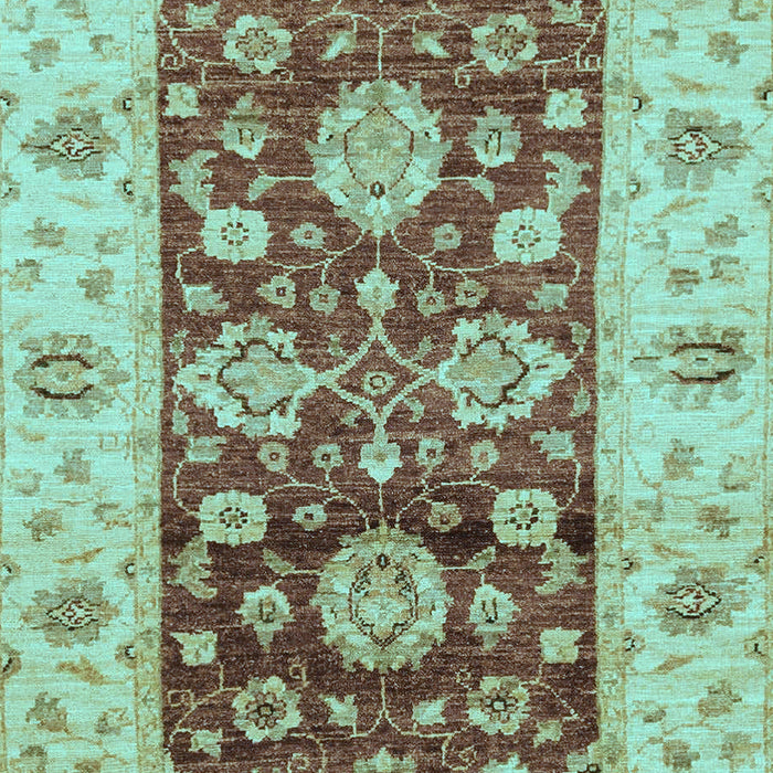 Machine Washable Oriental Light Blue Traditional Rug, wshabs3840lblu