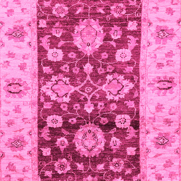 Machine Washable Oriental Pink Traditional Rug, wshabs3840pnk