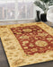 Abstract Orange Red Oriental Rug in Family Room, abs3840