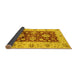 Sideview of Oriental Yellow Traditional Rug, abs3840yw