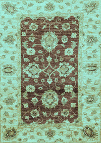 Oriental Light Blue Traditional Rug, abs3840lblu