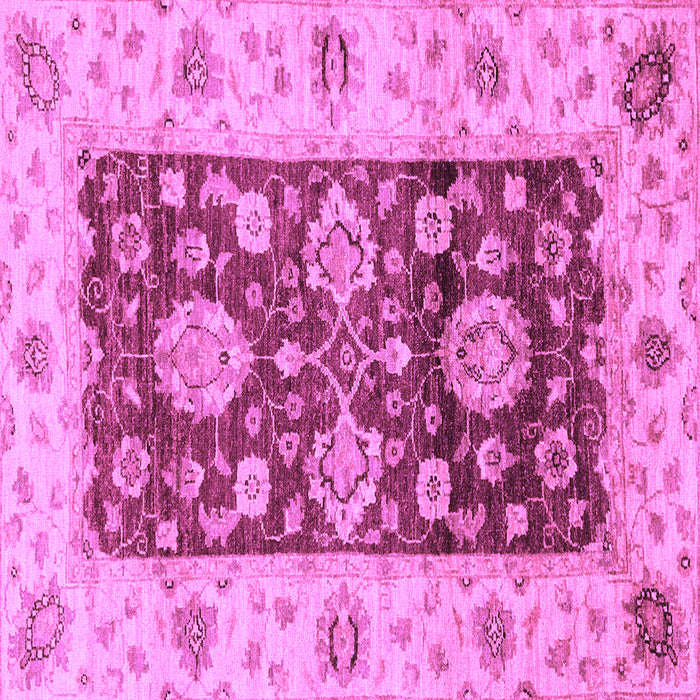Square Machine Washable Oriental Purple Traditional Area Rugs, wshabs3840pur
