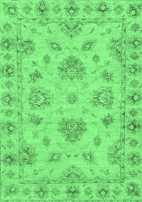 Abstract Emerald Green Modern Rug, abs3841emgrn