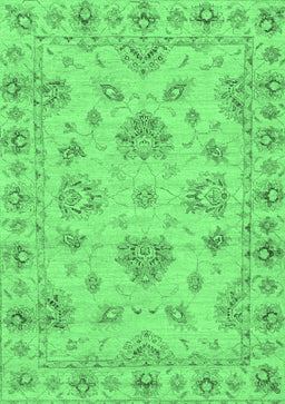 Abstract Emerald Green Modern Rug, abs3841emgrn