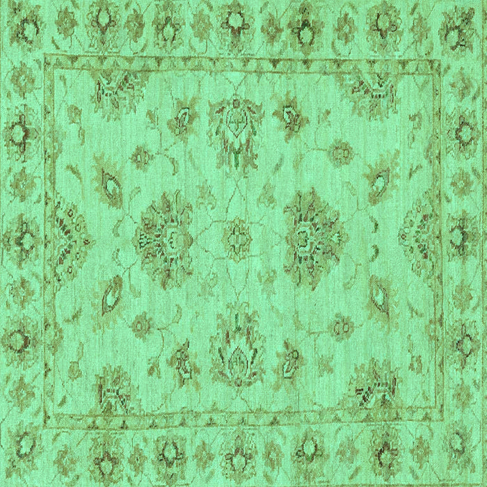 Square Abstract Turquoise Modern Rug, abs3841turq