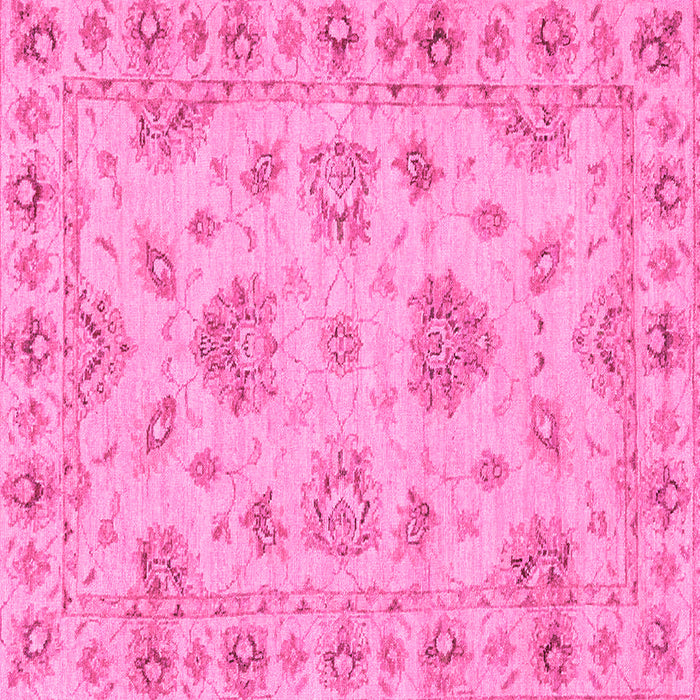 Square Abstract Pink Modern Rug, abs3841pnk