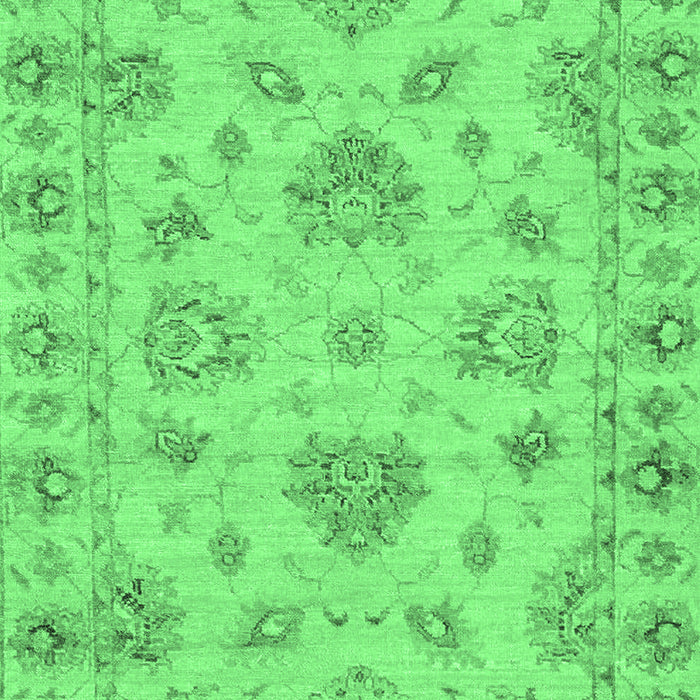 Machine Washable Abstract Emerald Green Modern Area Rugs, wshabs3841emgrn