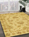 Abstract Orange Modern Rug in Family Room, abs3841