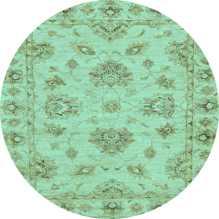 Round Machine Washable Abstract Light Blue Modern Rug, wshabs3841lblu
