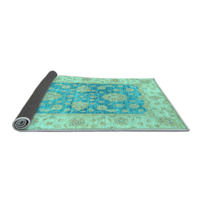 Sideview of Oriental Light Blue Traditional Rug, abs3842lblu