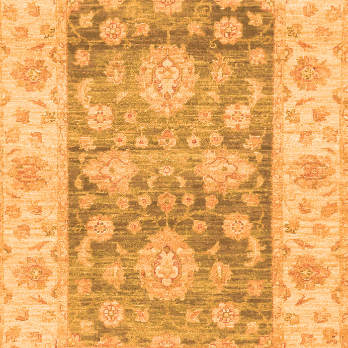 Machine Washable Oriental Orange Traditional Area Rugs, wshabs3842org