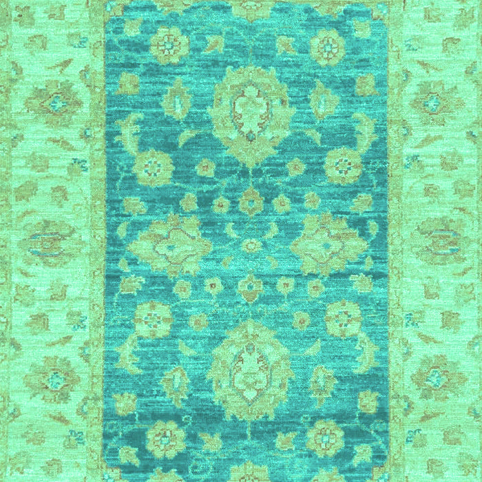 Machine Washable Oriental Turquoise Traditional Area Rugs, wshabs3842turq