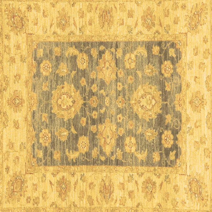 Square Oriental Brown Traditional Rug, abs3842brn