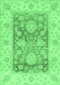 Oriental Emerald Green Traditional Rug, abs3842emgrn