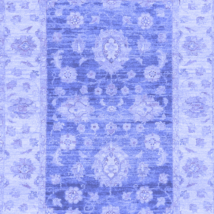 Machine Washable Oriental Blue Traditional Rug, wshabs3842blu