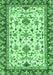 Machine Washable Abstract Emerald Green Modern Area Rugs, wshabs3843emgrn