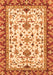 Machine Washable Abstract Orange Modern Area Rugs, wshabs3843org