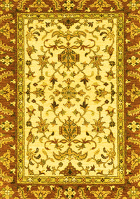 Abstract Yellow Modern Rug, abs3843yw