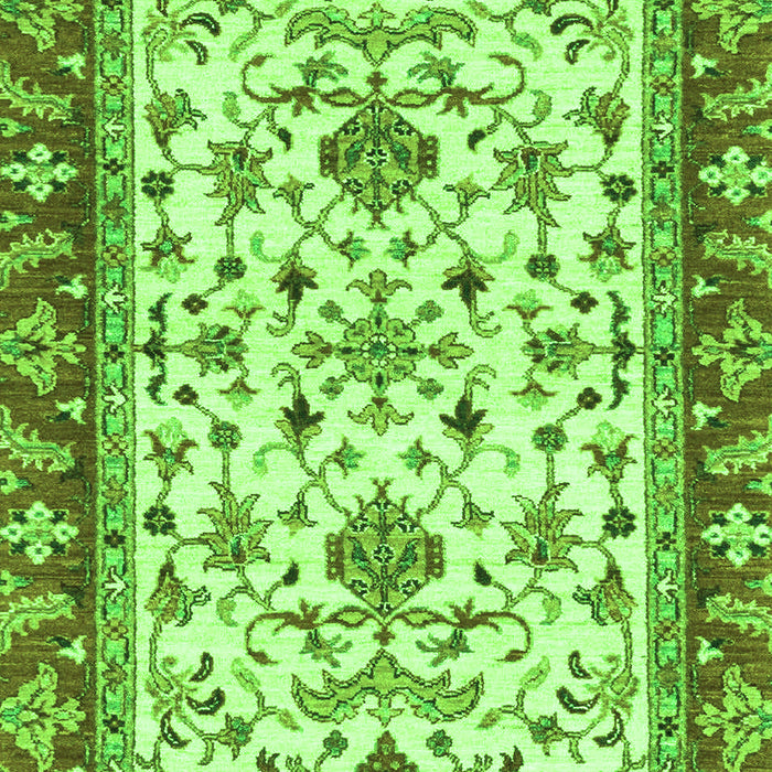Machine Washable Abstract Green Modern Area Rugs, wshabs3843grn