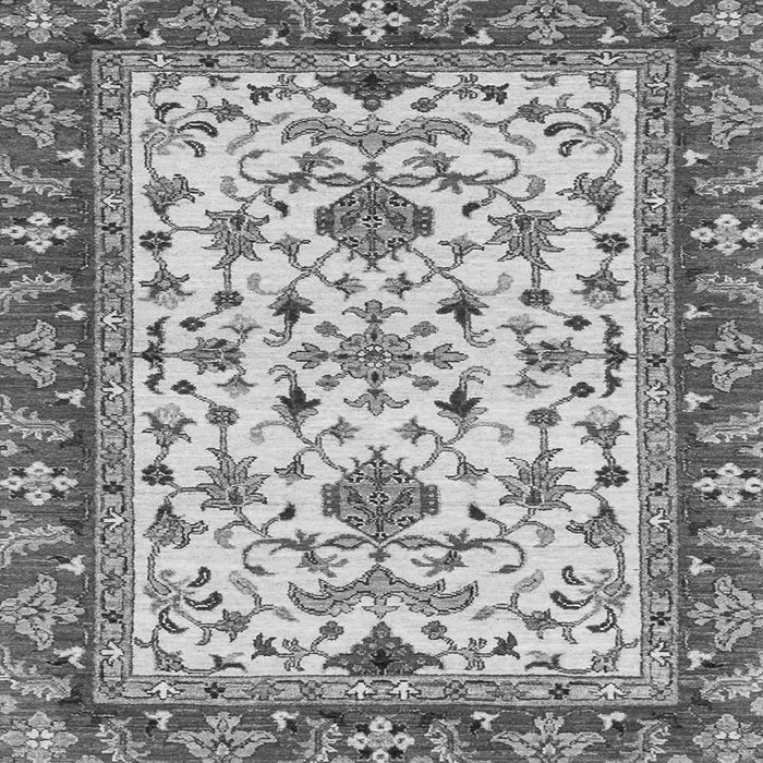 Square Machine Washable Abstract Gray Modern Rug, wshabs3843gry