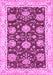 Machine Washable Abstract Purple Modern Area Rugs, wshabs3844pur