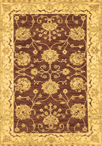 Abstract Brown Modern Rug, abs3844brn