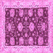 Square Abstract Purple Modern Rug, abs3844pur