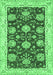 Abstract Emerald Green Modern Rug, abs3844emgrn