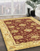 Abstract Saffron Yellow Modern Rug in Family Room, abs3844