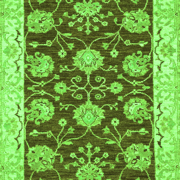 Machine Washable Abstract Green Modern Area Rugs, wshabs3844grn