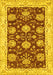 Machine Washable Abstract Yellow Modern Rug, wshabs3844yw