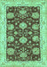 Machine Washable Abstract Turquoise Modern Area Rugs, wshabs3844turq