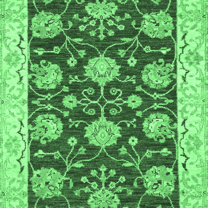 Machine Washable Abstract Emerald Green Modern Area Rugs, wshabs3844emgrn